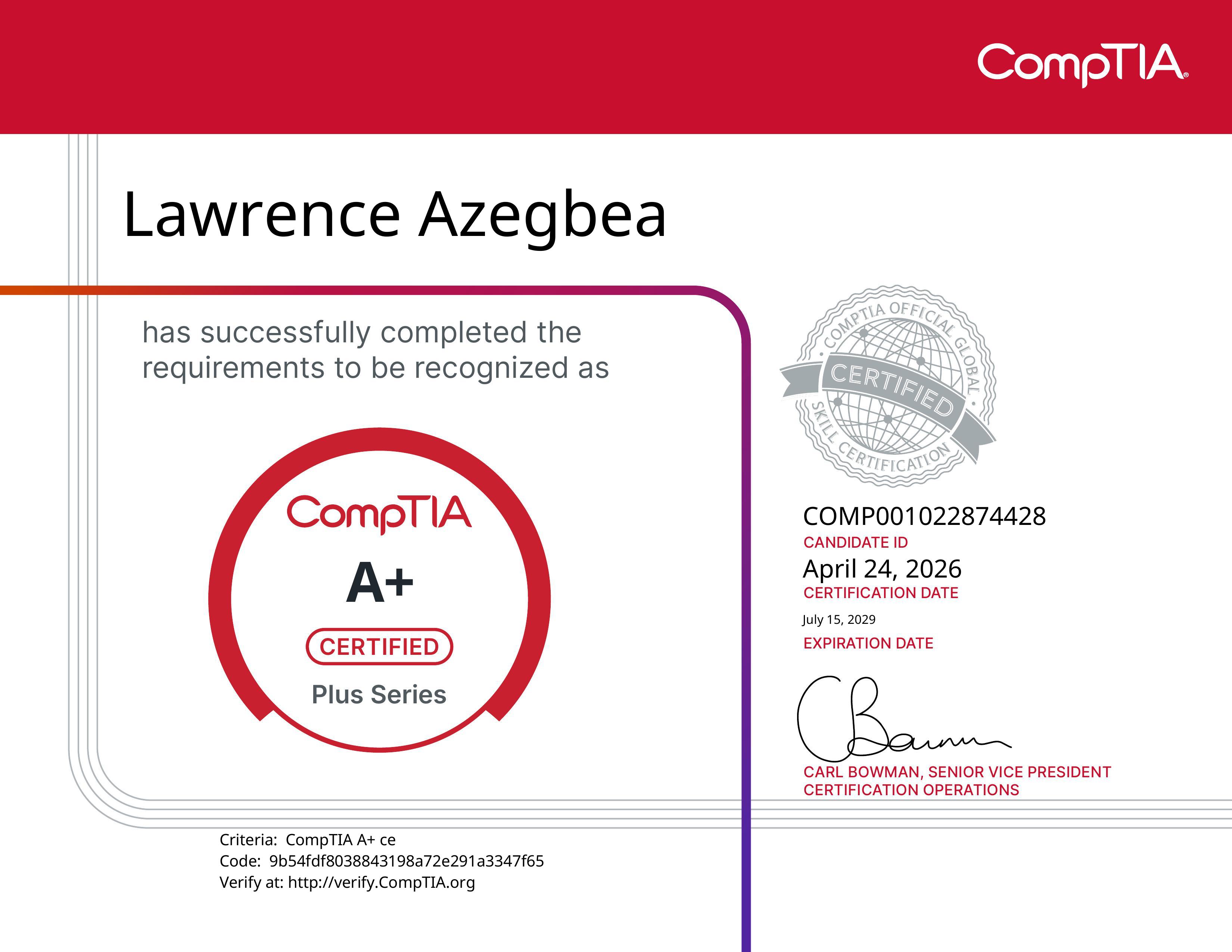 CompTIA A+