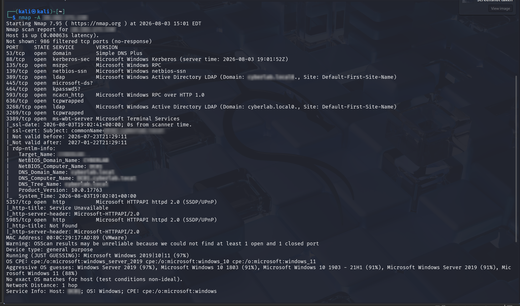 Nmap Aggressive Scan