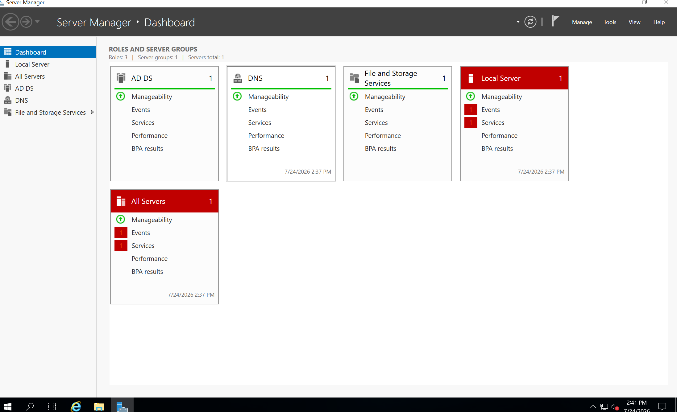 Domain Controller Ready